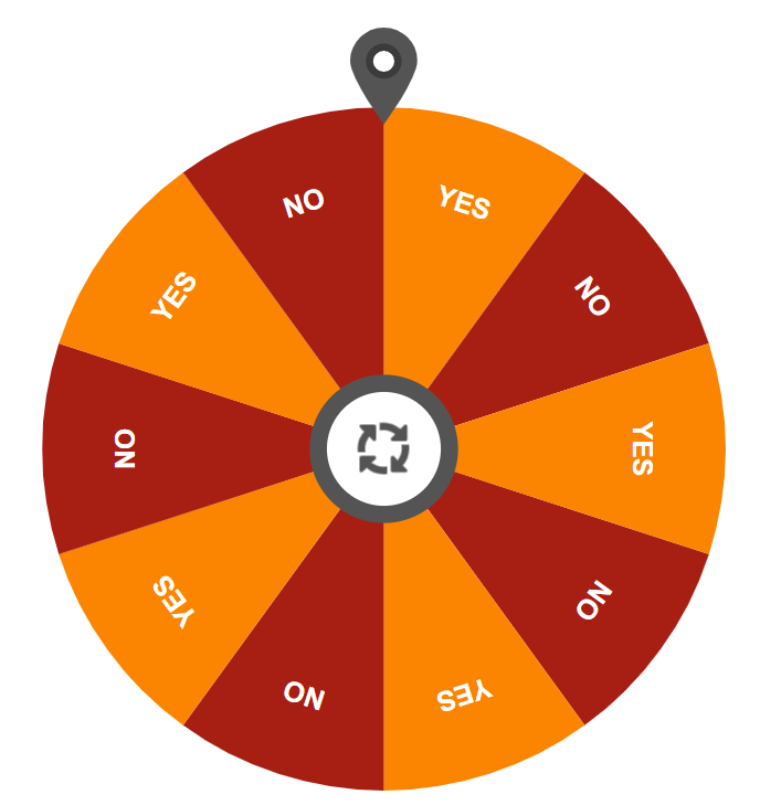 Simple yes no picker wheel version 1